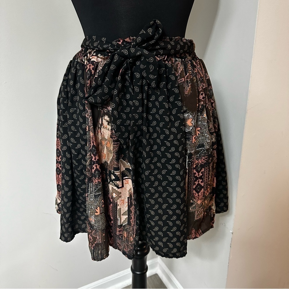Boho Print Short Skirt in Size Large